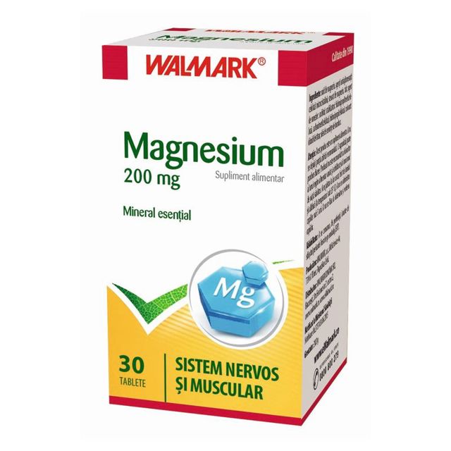 Poza produs Magnesium 200mg, Walmark | 30 tablete