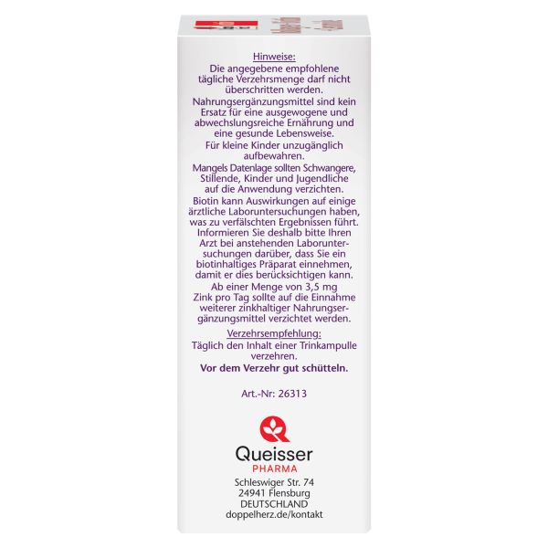 Kollagen + Biotina + Ceramide, Doppelherz Aktiv | 10 flacoane — poza produs 3/4