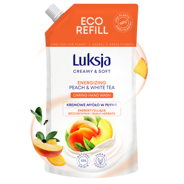 Poza produs Rezerva sapun lichid CREAMY & SOFT XXL Energizing, Luksja | 900 ml