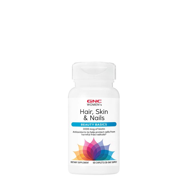 Poza produs GNC Women Hair, Skin & Nails FGNC Women Formula Pentru Par, Piele Si Unghii | 60 Tb