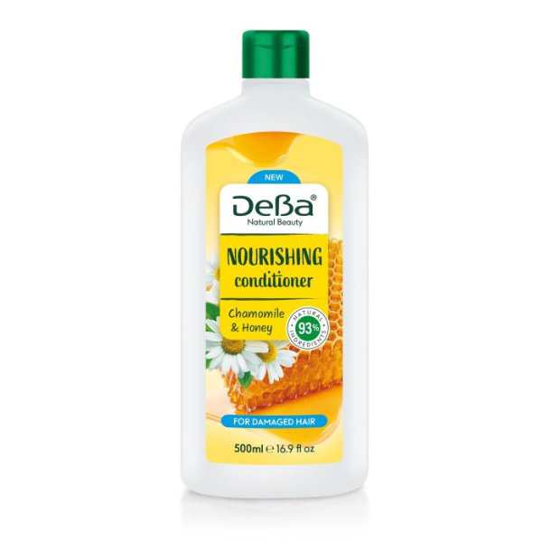 Poza produs Balsam de par hranitor pentru par deteriorat DEBA Natural Beauty, Rubella | 500 ml