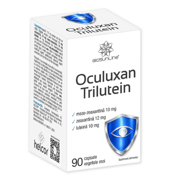 Poza produs Oculuxan Trilutein BioSun Line, Helcor | 90 capsule
