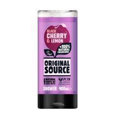 Gel dus ORIGINAL SOURCE cirese negre si lamaie, Luksja | 400 ml