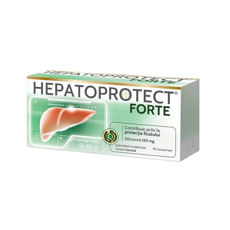 Poza produs Hepatoprotect Forte, Biofarm | 30 comprimate