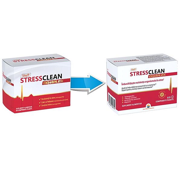 Stressclean Complex, Sun Wave Pharma | 60 comprimate — poza produs 2/3