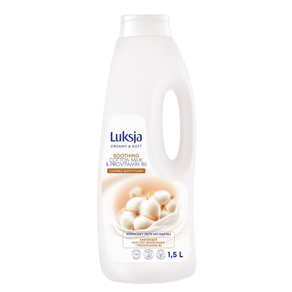 Poza produs Gel spuma de baie CREAMY & SOFT XXL Soothing, Luksja | 1,5 L