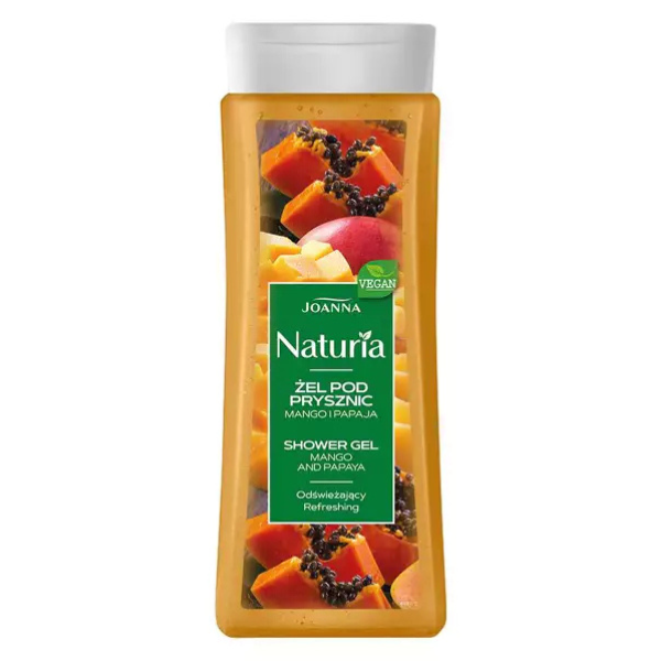 Poza produs Gel de dus Mango si Papaya Naturia, Joanna | 300 ml
