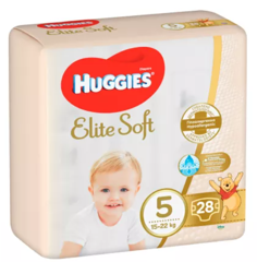 Huggies Elite Soft nr.5, 12-22 kg | 28 bucati