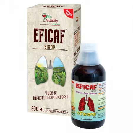 Poza produs Eficaf sirop, Bio Vitality | 200 ml
