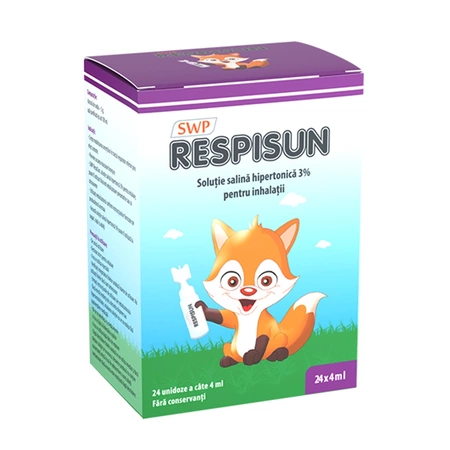 Poza produs Respisun solutie salina hipertonica 3%, Sun Wave Pharma | 24 doze