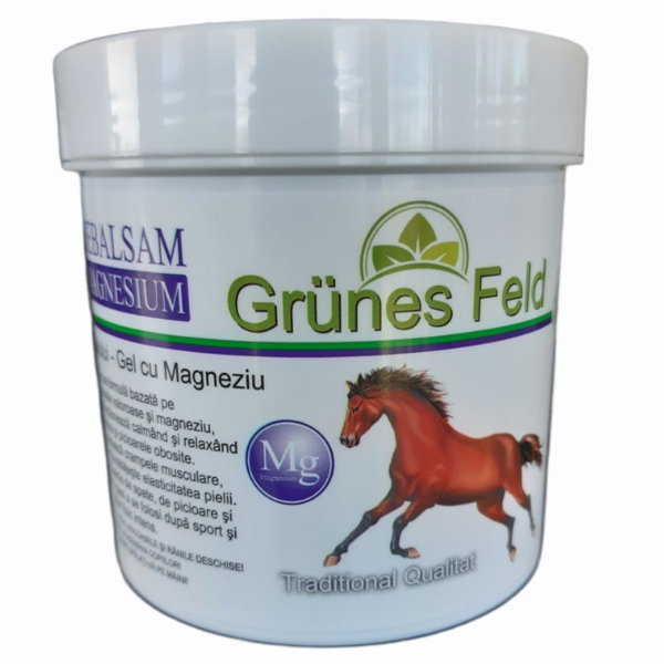 Poza produs Gel Puterea Calului cu magneziu Grunes Feld, Elina Med | 250 ml