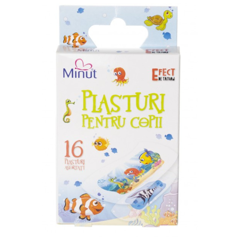 Plasturi pentru copii asortati, tatuaj X 16 Buc, Minut