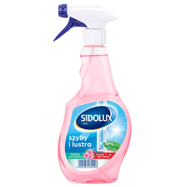 Solutie curatare geamuri Japanese Cherry Sidolux Crystal, Lakma | 500 ml — poza produs 1/2