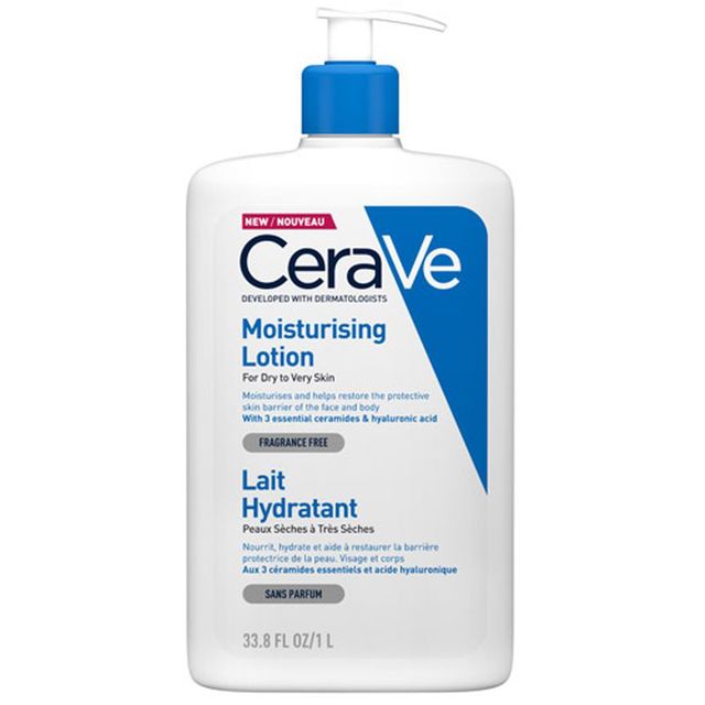 Poza produs Lotiune hidratanta de fata si corp pentru piele uscata si foarte uscata, CeraVe | 1000 ml, CeraVe