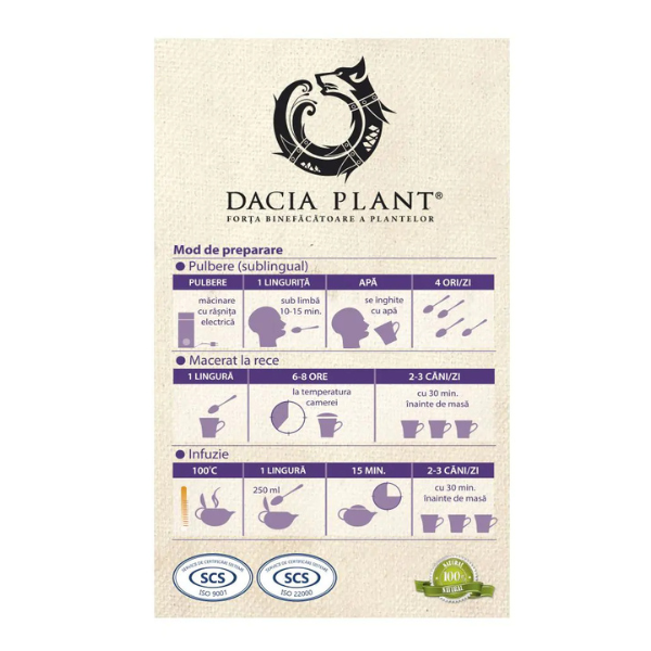 Poza produs Ceai Pufulita cu flori mici, Dacia Plant | 50 g