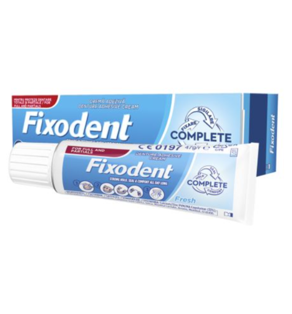 Poza produs Crema adeziva pentru proteza fixare puternica Complete Fresh, Fixodent | 47 g