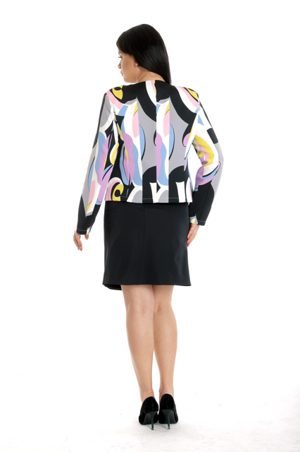 Poza produs Sacou dama DP23S47 multicolor abstract, Dress to Impress | marimea 36