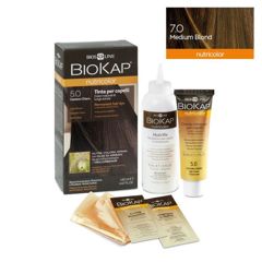 Vopsea de par Medium Blond 7.0 Nutricolor, Biokap | 140 ml