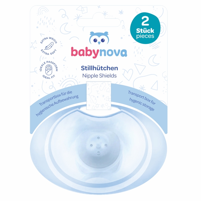 Poza produs Tetina din silicon pentru protectie san, 39301, Baby Nova | 3 bucati