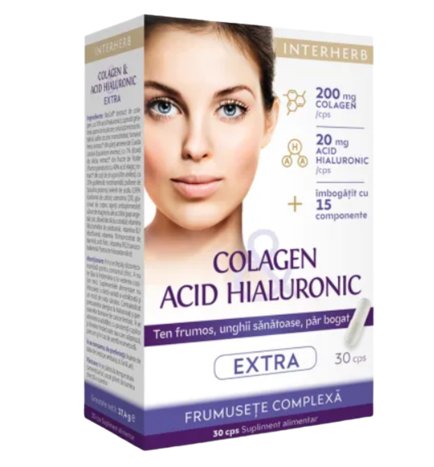 Poza produs Coalgen si Acid Hialuronic Extra, Interherb | 30 capsule