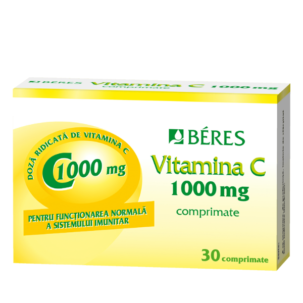 Poza produs Beres Vitamina C 1000 mg | 30 comprimate