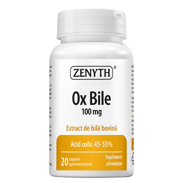 Poza produs Ox Bile, Zenyth | 20 capsule