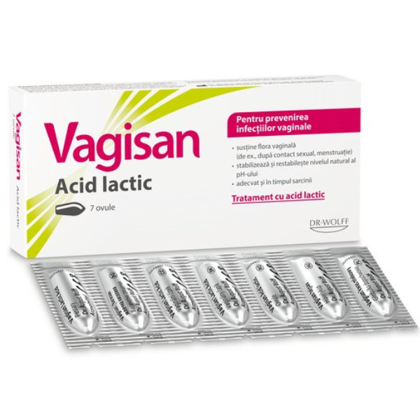 Poza produs Ovule vaginale cu acid lactic Vagisan, Dr. August Wolff | 7 bucati
