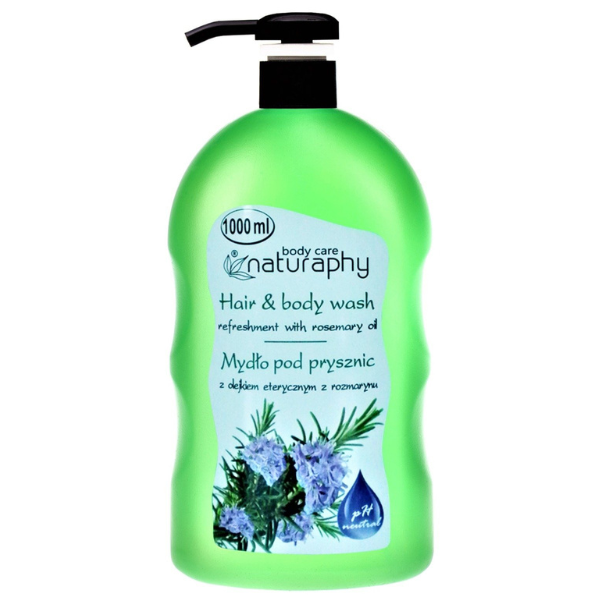 Poza produs Sampon si gel de dus cu Ulei esential de Rozmarin Naturaphy Herbal, Blux | 1L