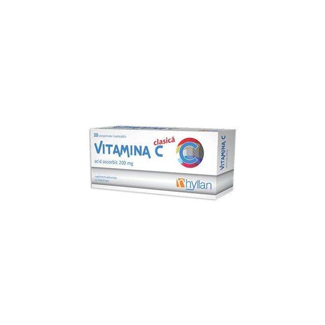Poza produs Vitamina C 200 mg | 20 comprimate masticabile