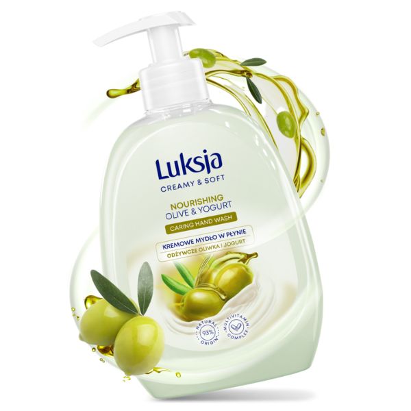 Poza produs Sapun lichid CREAMY & SOFT cu pompita Nourishing, Luksja | 500 ml