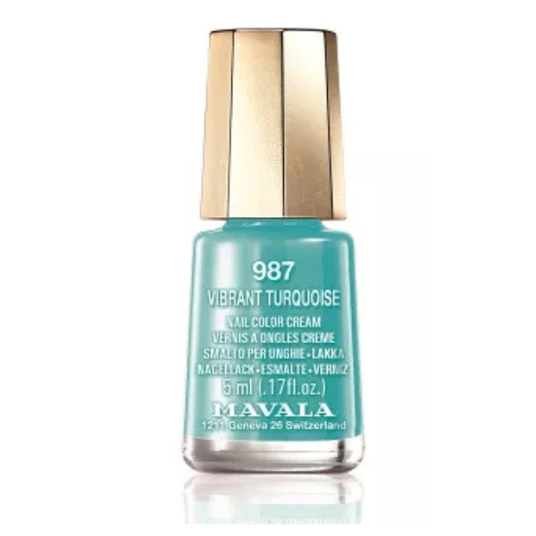 Poza produs Lac de unghii nr. 987 VIBRANT TURQUOISE, Mavala | 5 ml