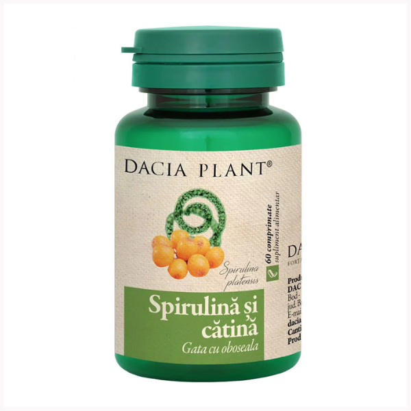 Poza produs Spirulina si Catina, Dacia Plant | 60 comprimate