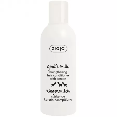 Poza produs Balsam pentru intarirea firului de par cu lapte de capra si keratina, Ziaja | 200 ml