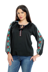 Ie broderie dama DI22IE73 negru/floral traditional, Dress to Impress | marimea 36/38