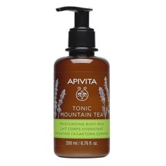 Lapte corp hidratant cu ceai de munte Tonic Mountain Tea, Apivita | 200 ml