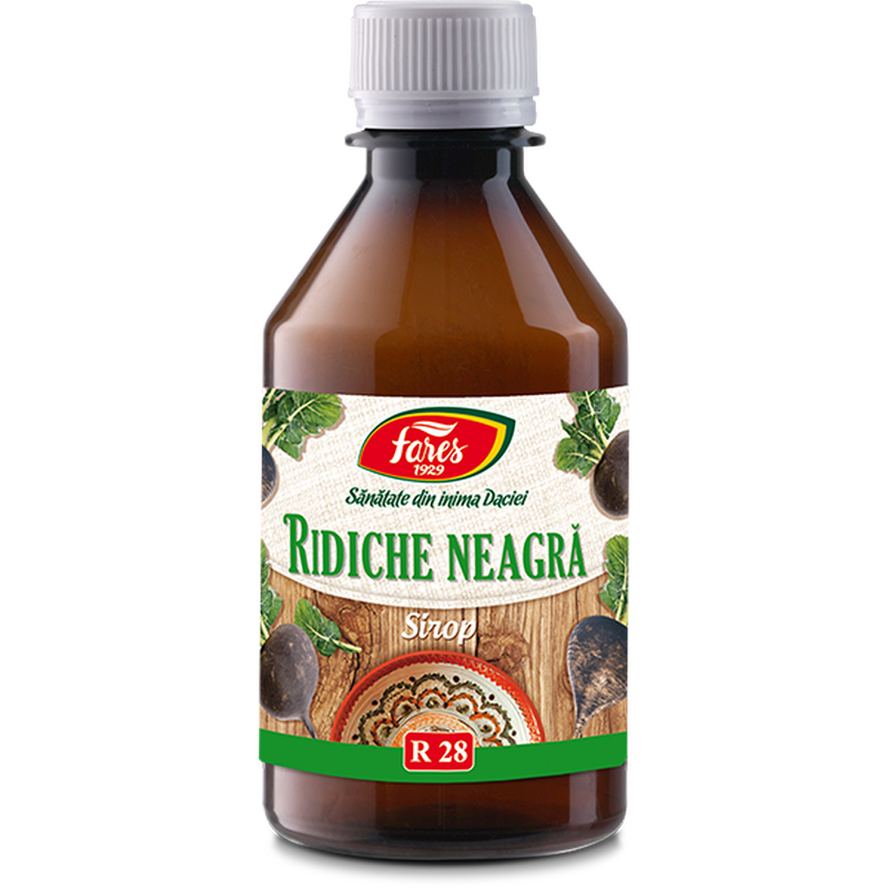 Poza produs Ridiche neagra, R28, sirop, Fares | 250 ml