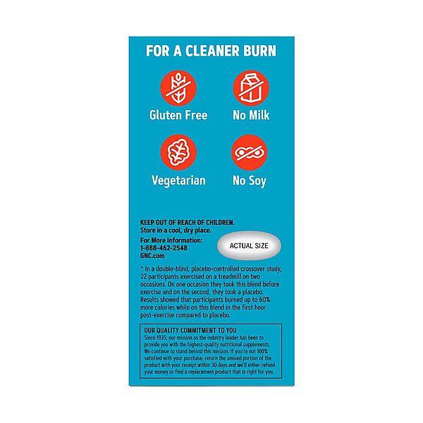 GNC Total Lean Burn 60, Formula Termogenica Pentru Stimularea Metabolismului | 60 tb — poza produs 4/6