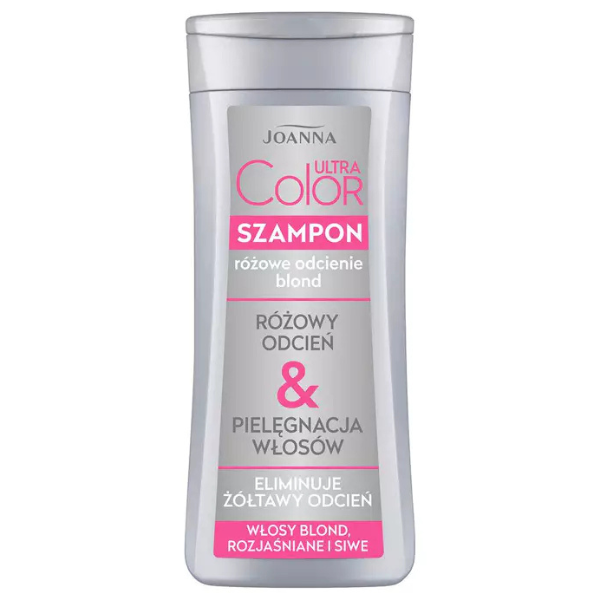 Poza produs Sampon Ultra Color nuante de blond cu tonuri roz, Joanna | 200ml