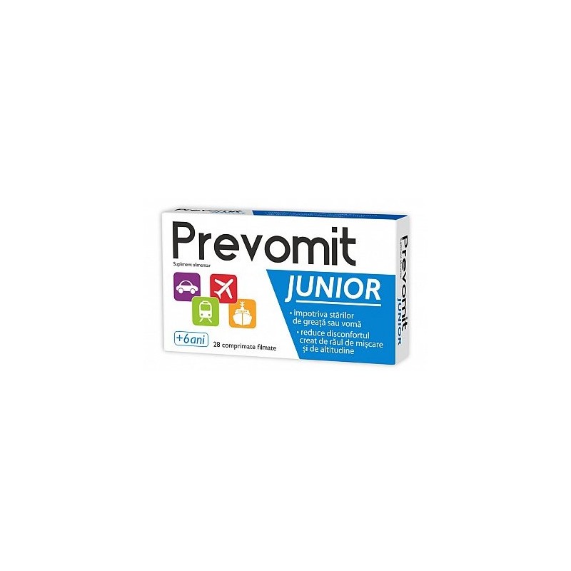 Poza produs Prevomit Junior, Zdrovit | 28 comprimate