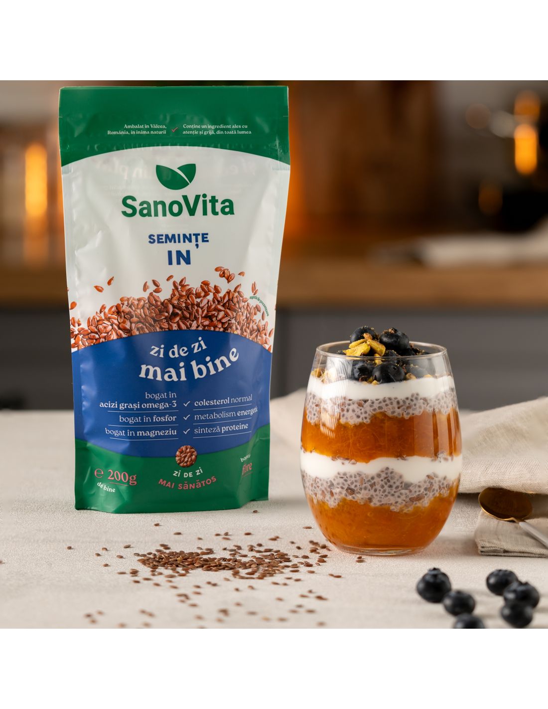 Poza produs Seminte de in, SanoVita | 200 g