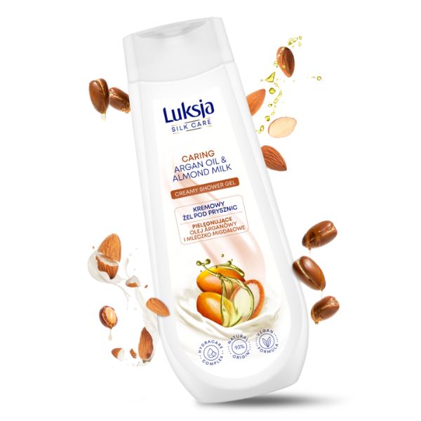 Poza produs GEL CREMA DE DUS SILK CARE CARING ULEI ARGAN SI LAPTE DE MIGDALE 500ML