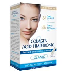 Coalgen si Acid Hialuronic Clasic, Interherb | 30 capsule