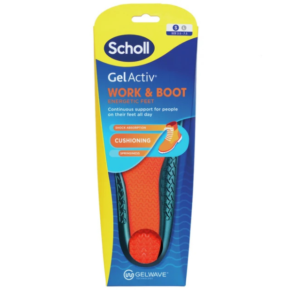Poza produs Branțuri Scholl Gel Activ Work & Boot, marime S, Reckitt Benckiser | 1 pereche