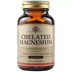 Magneziu chelat 100 mg, Solgar | 100 tablete