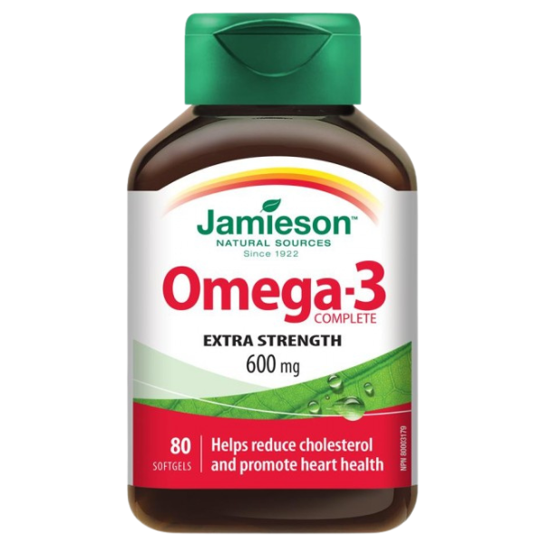 Poza produs Omega-3 Complete 600 mg, Jamieson | 80 capsule moi