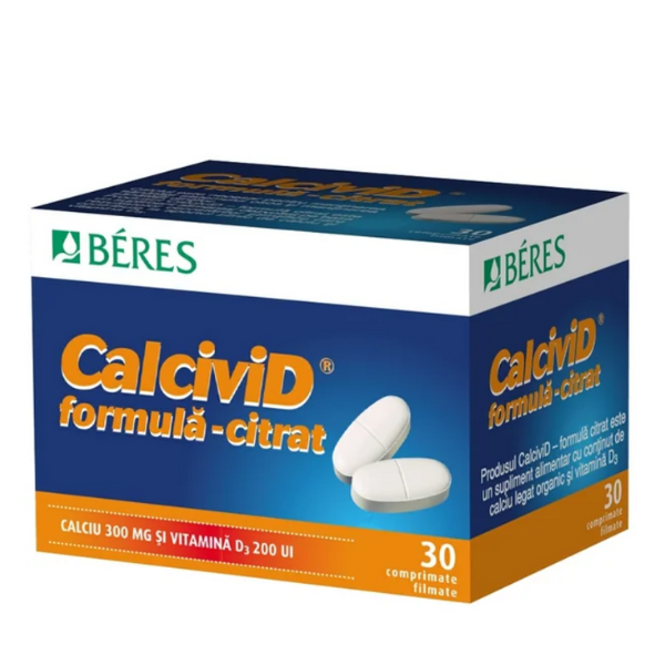 Poza produs CalciviD formula-citrat, Beres Pharmaceuticals | 30 comprimate