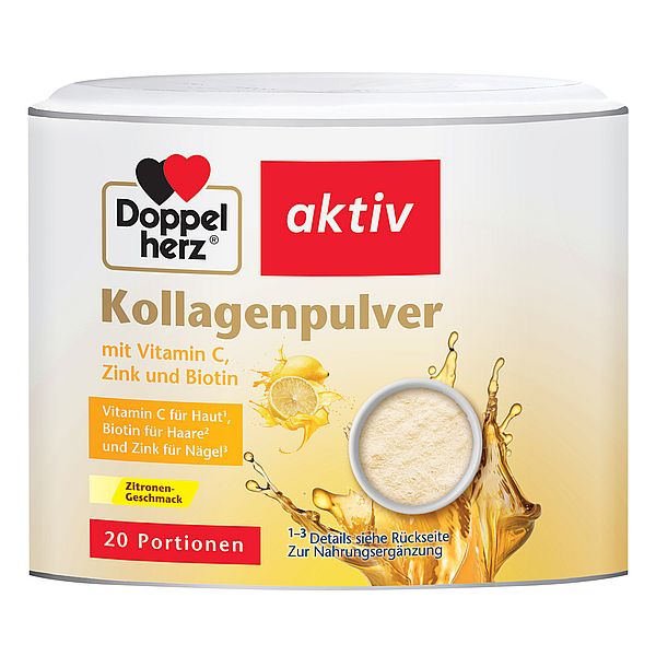 Poza produs Kollagen pudra cu colagen hidrolizat, vitamine si zinc, Doppelherz | 150 g
