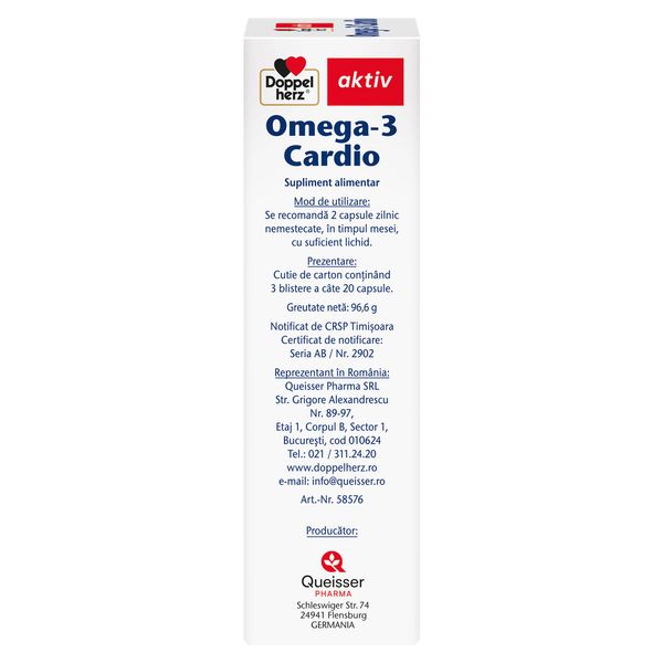 Supliment alimentar Cardio Omega-3, Doppelherz | 60 capsule — poza produs 3/4