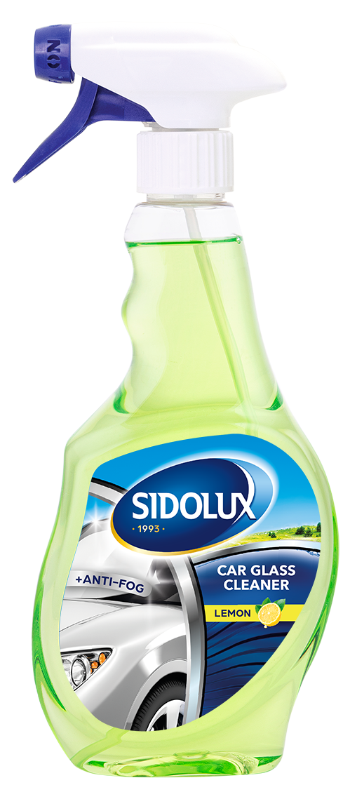 Poza produs Solutie curatare geamuri si oglinzi Lemon Sidolux Car, Lakma | 500 ml