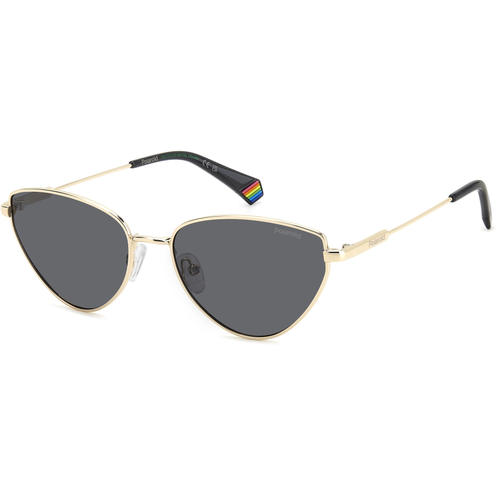 Poza produs OCHELARI POLAROID25 PLD6234/S/X RHL 57 17 GOLD BLACK POLARIZAT ECO   POLAROID